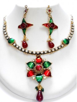 Polki Jewellery Set